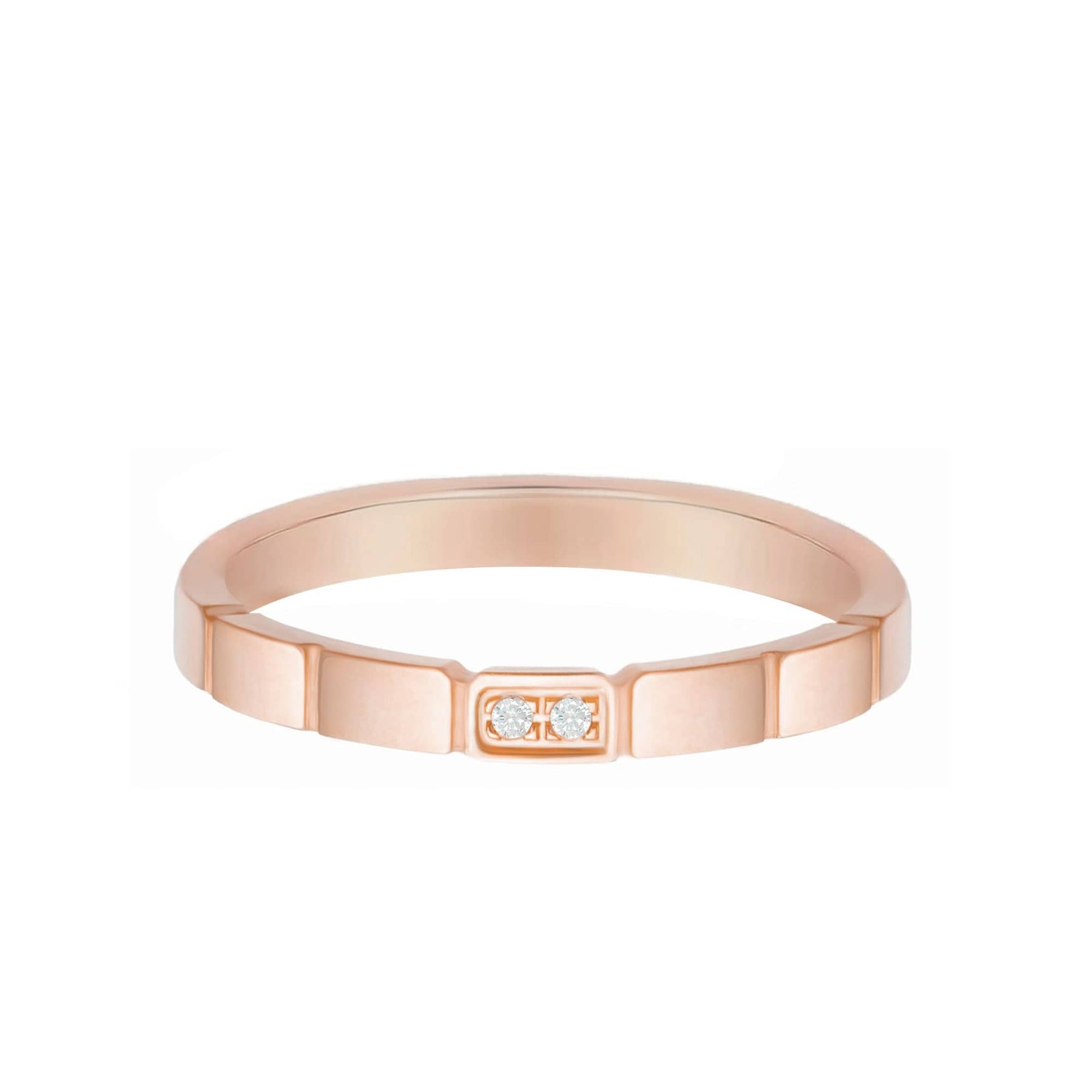 BohoMoon Stainless Steel Cheryl Ring Rose Gold / US 3 / UK F / EUR 44 / (midi)