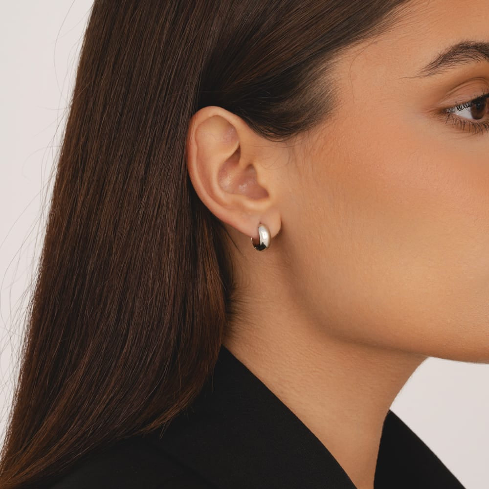 Bohomoon Stainless Steel Chunky Hoop Earrings