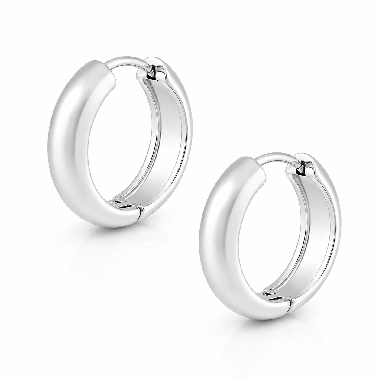 Bohomoon Stainless Steel Chunky Hoop Earrings