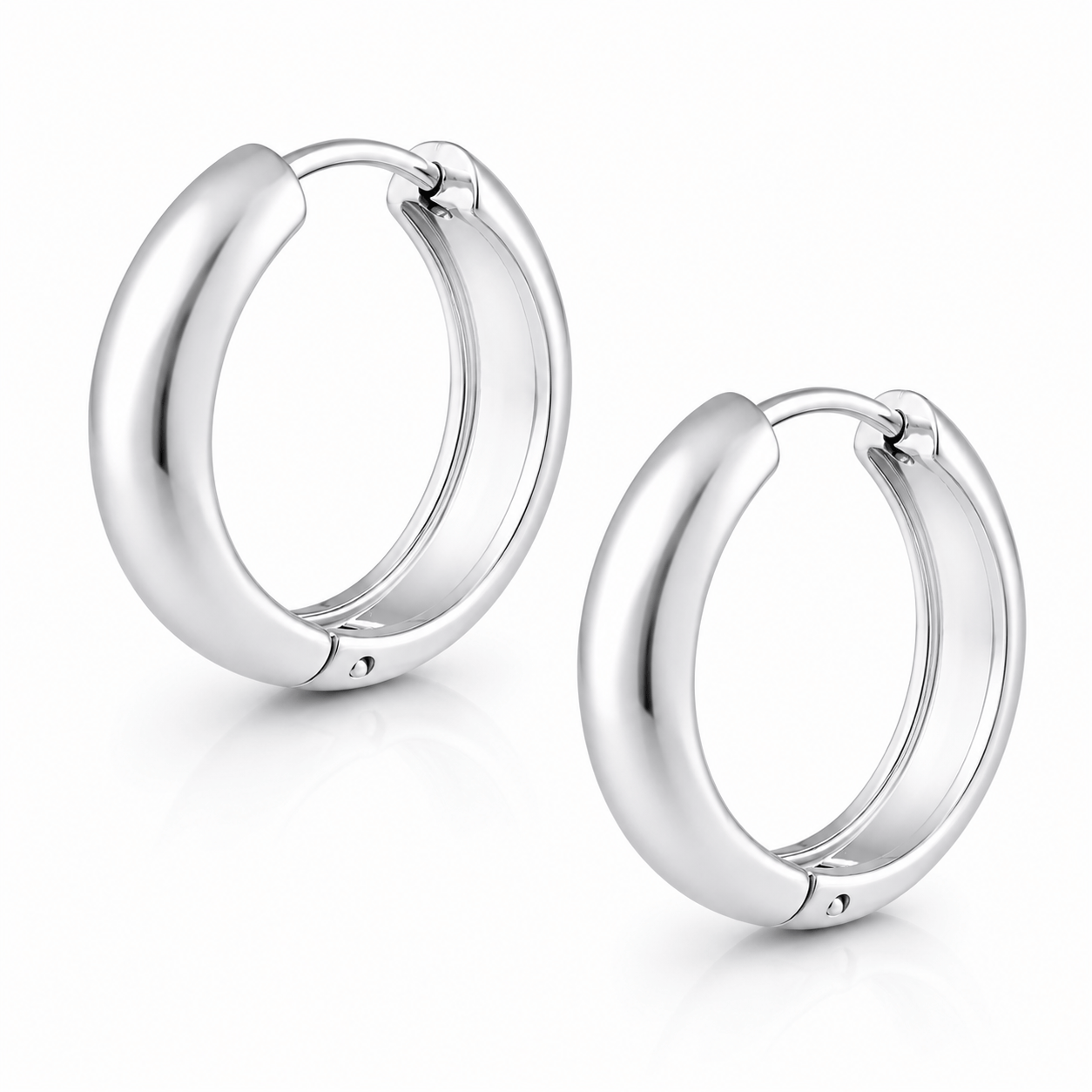 Bohomoon Stainless Steel Chunky Hoop Earrings