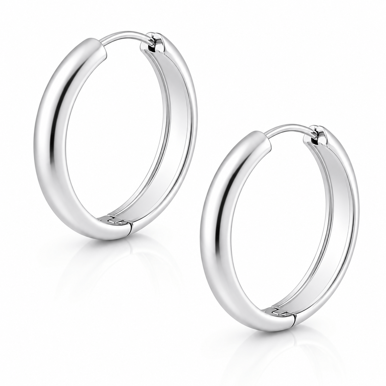 Bohomoon Stainless Steel Chunky Hoop Earrings