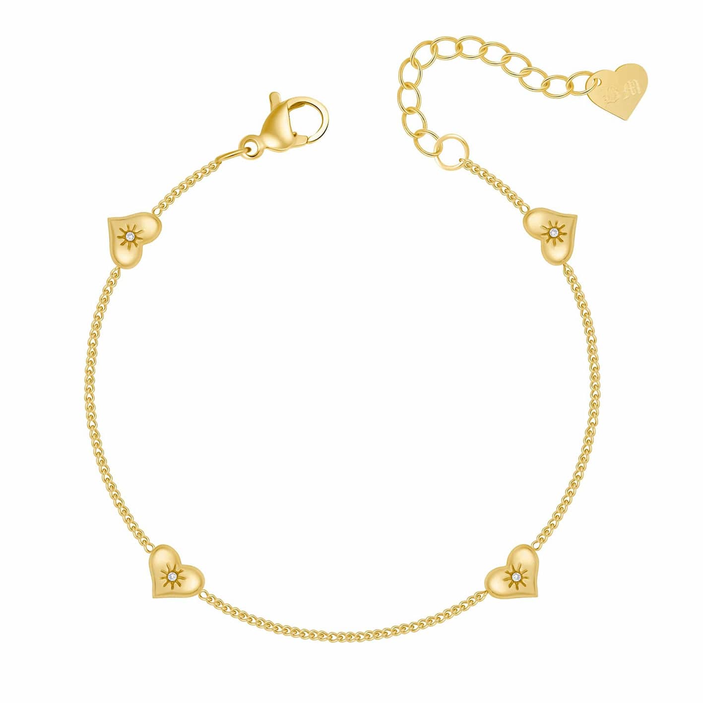 Bohomoon Stainless Steel Clara Heart Bracelet