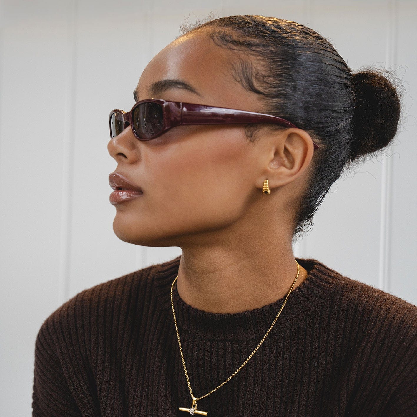 Bohomoon Stainless Steel Clary Hoop Earrings