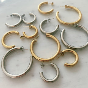 BohoMoon Stainless Steel Classic Hoop Earrings