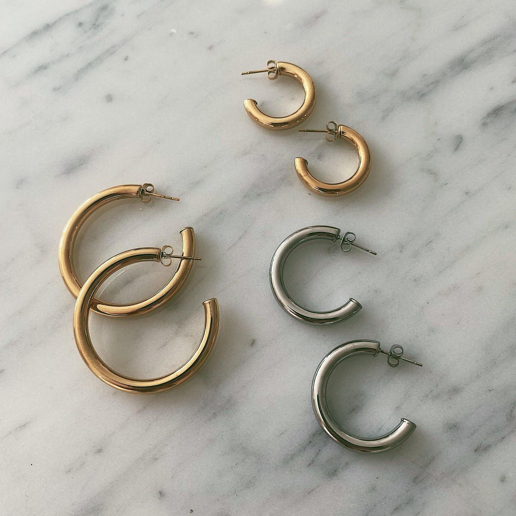 BohoMoon Stainless Steel Classic Hoop Earrings