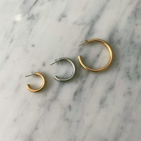 BohoMoon Stainless Steel Classic Hoop Earrings