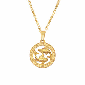 BohoMoon Stainless Steel Classic Zodiac Necklace