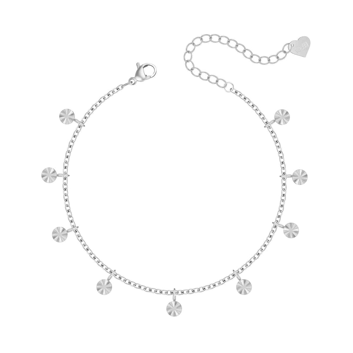 Bohomoon Stainless Steel Coin Anklet