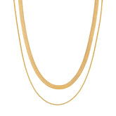 BohoMoon Stainless Steel Colette Layered Necklace Gold