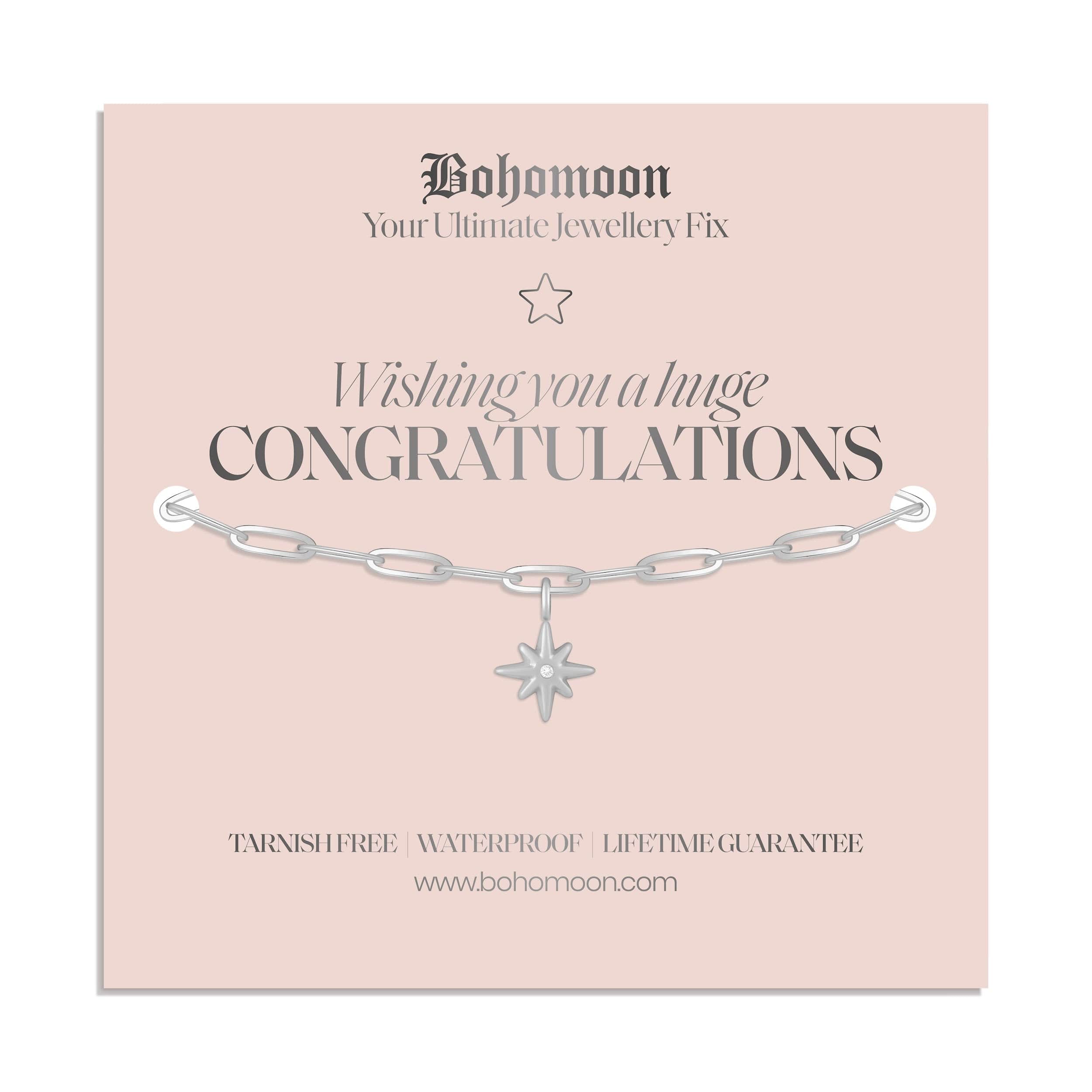 Bohomoon Stainless Steel Congratulations Bracelet