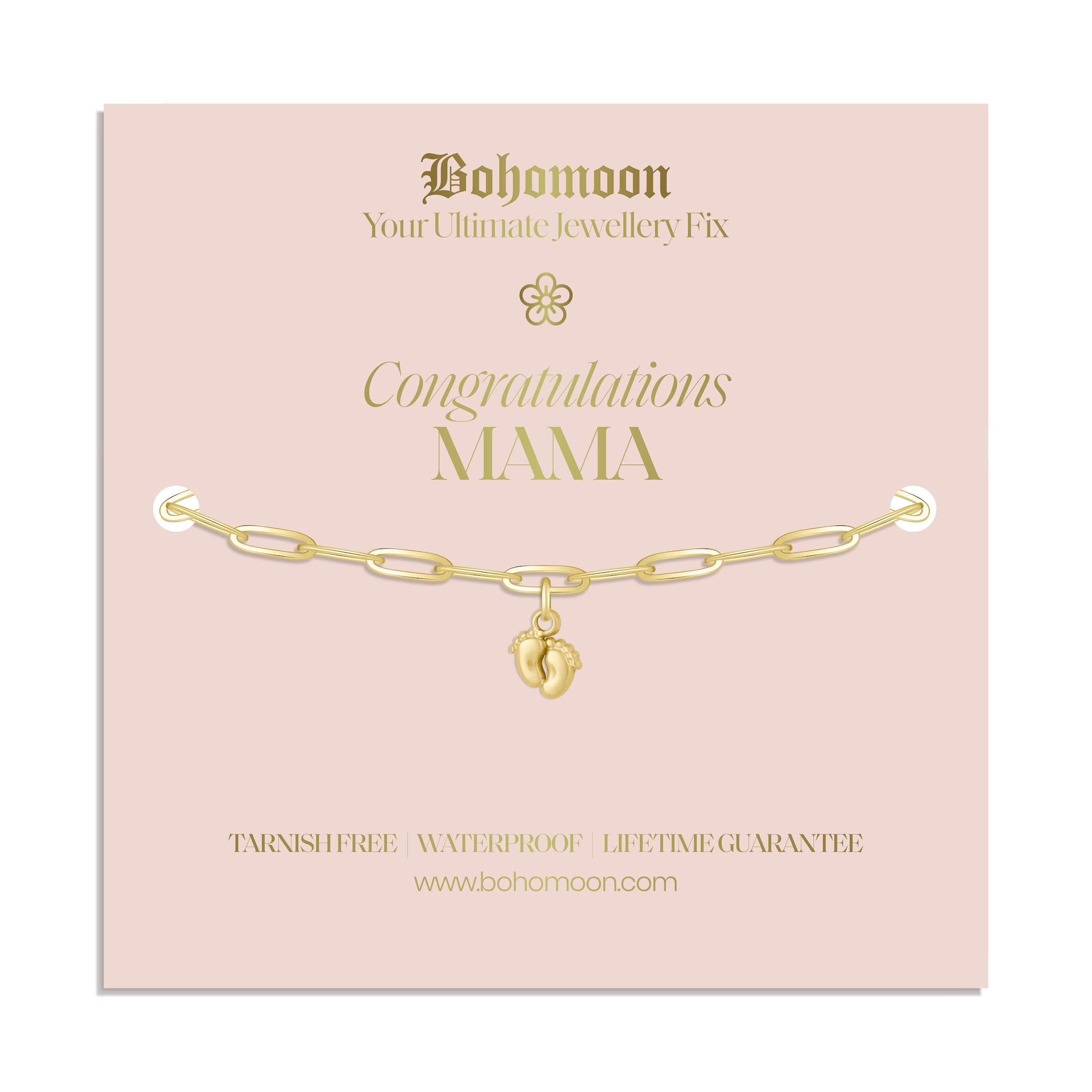Bohomoon Stainless Steel Congratulations Mama Bracelet