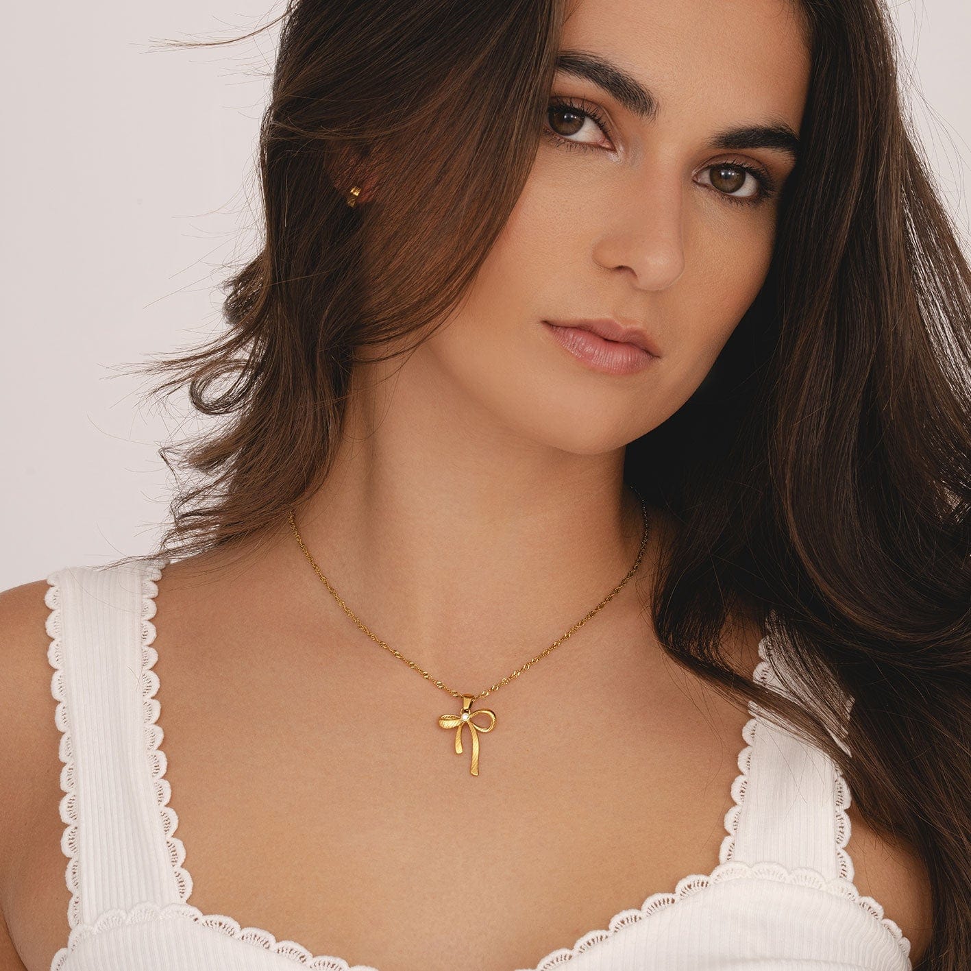 Bohomoon Stainless Steel Cora Bow Necklace