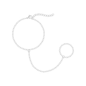Bohomoon Stainless Steel Cult Hand Chain Bracelet