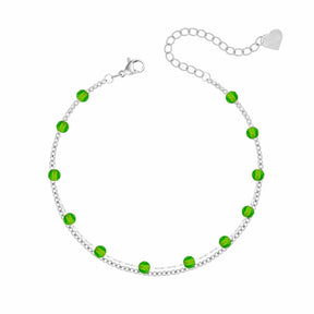 Bohomoon Stainless Steel Dahlia Anklet