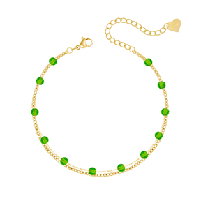 Bohomoon Stainless Steel Dahlia Anklet