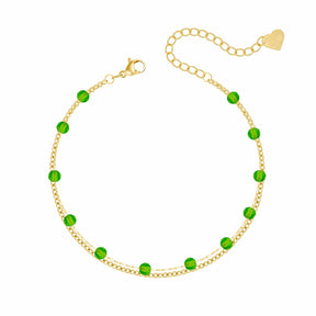 Bohomoon Stainless Steel Dahlia Anklet