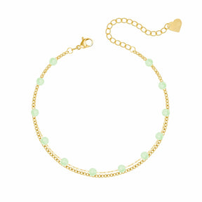 Bohomoon Stainless Steel Dahlia Anklet