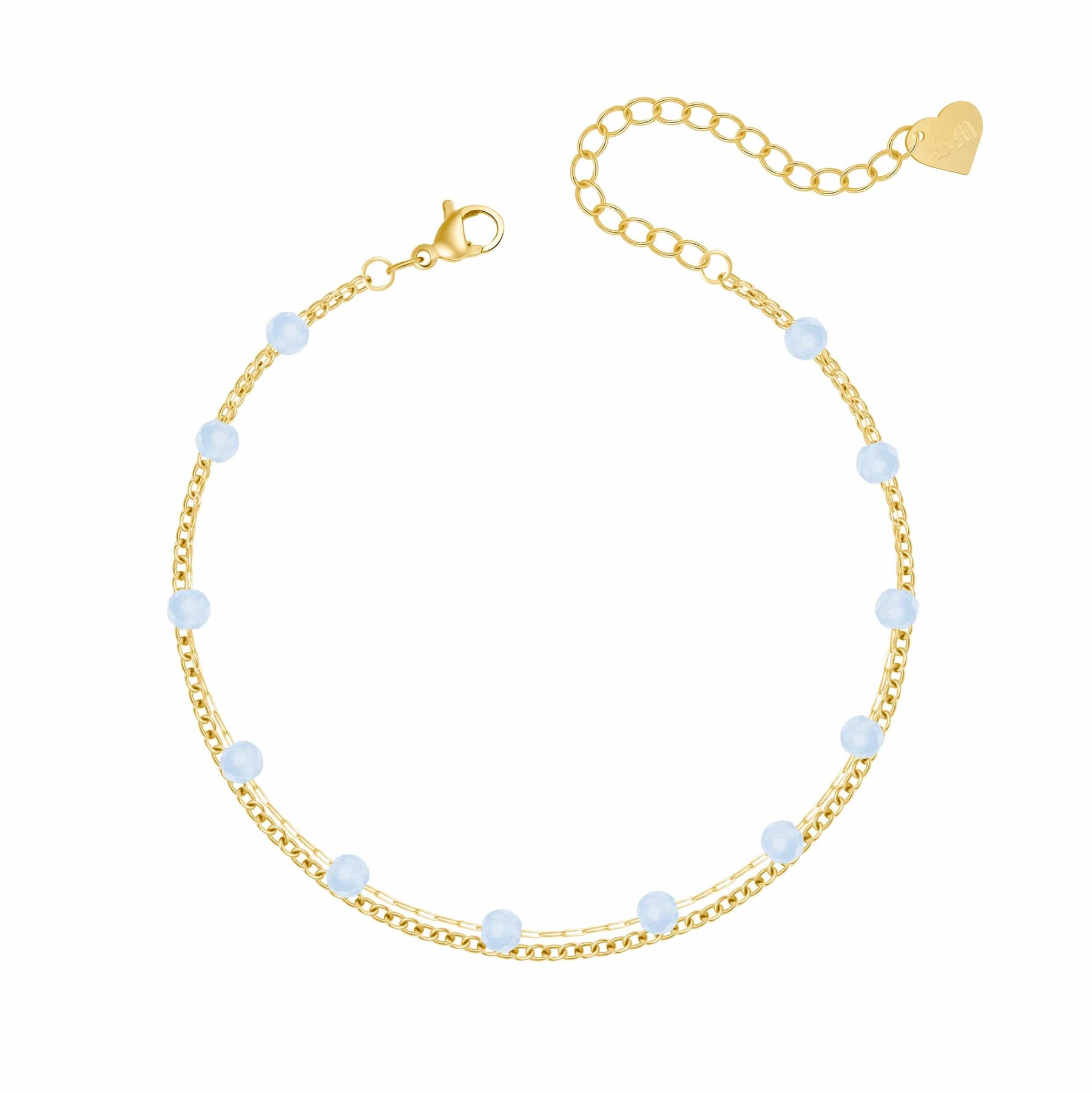 Bohomoon Stainless Steel Dahlia Anklet