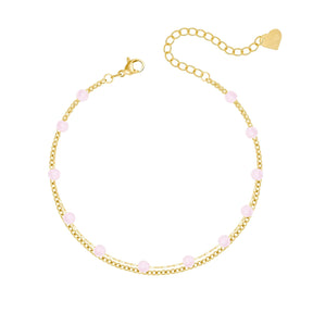 Bohomoon Stainless Steel Dahlia Anklet