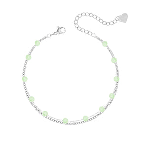 Bohomoon Stainless Steel Dahlia Anklet