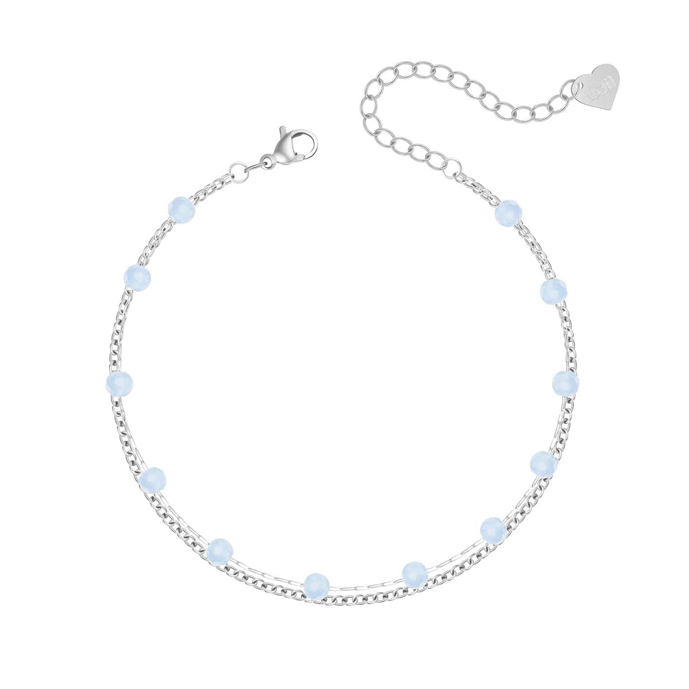 Bohomoon Stainless Steel Dahlia Anklet