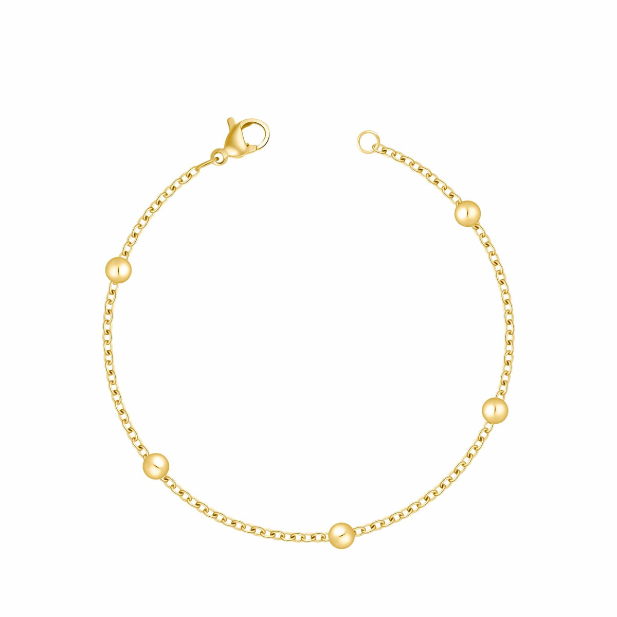 Bohomoon Stainless Steel Dainty Ball Bracelet