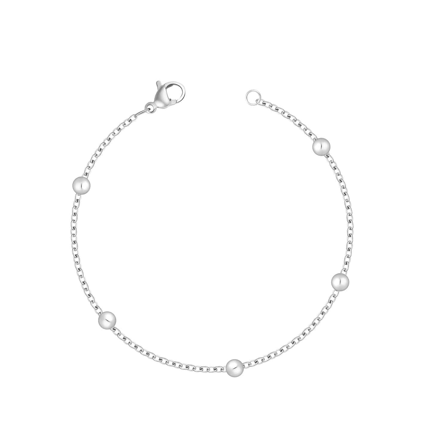 Bohomoon Stainless Steel Dainty Ball Bracelet