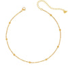 Bohomoon Stainless Steel Dainty Ball Choker / Necklace