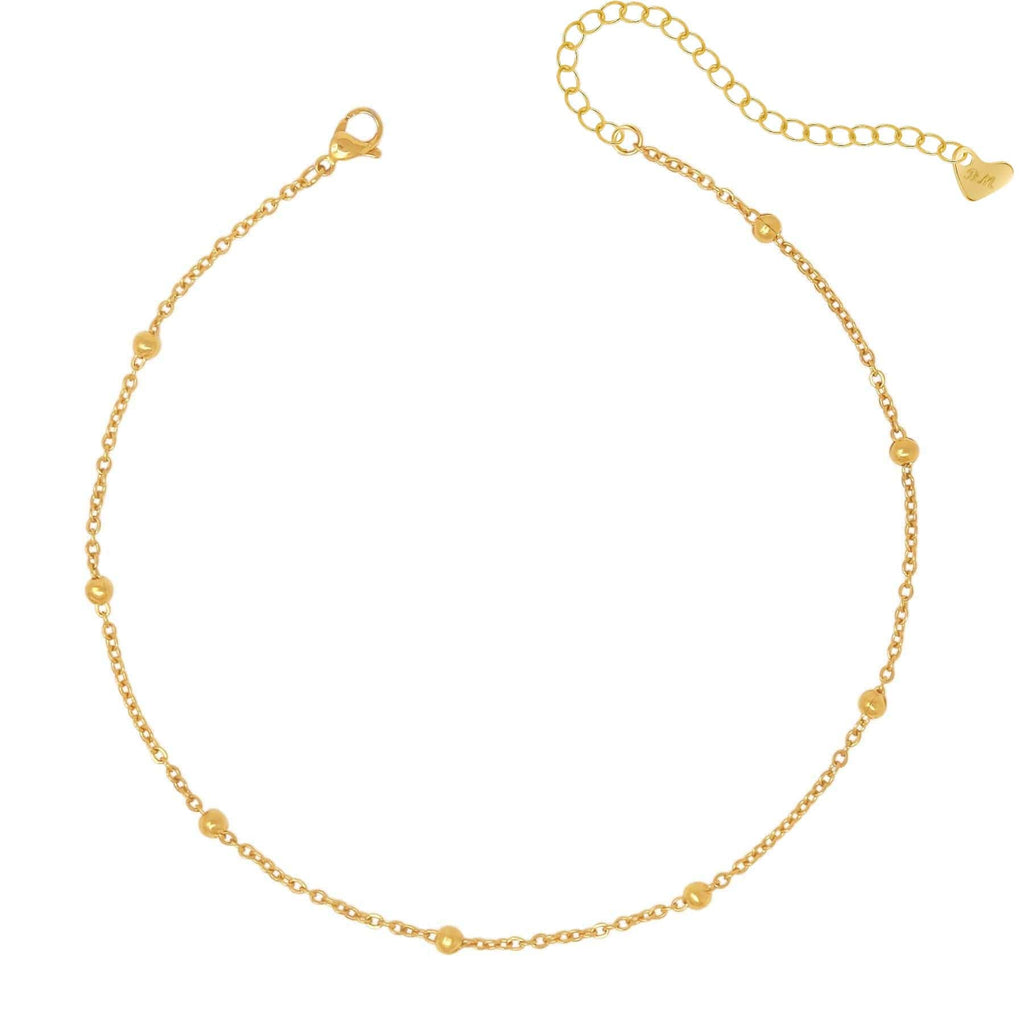 Bohomoon Dainty Ball Choker / Necklace | Sweatproof & Tarnish Free