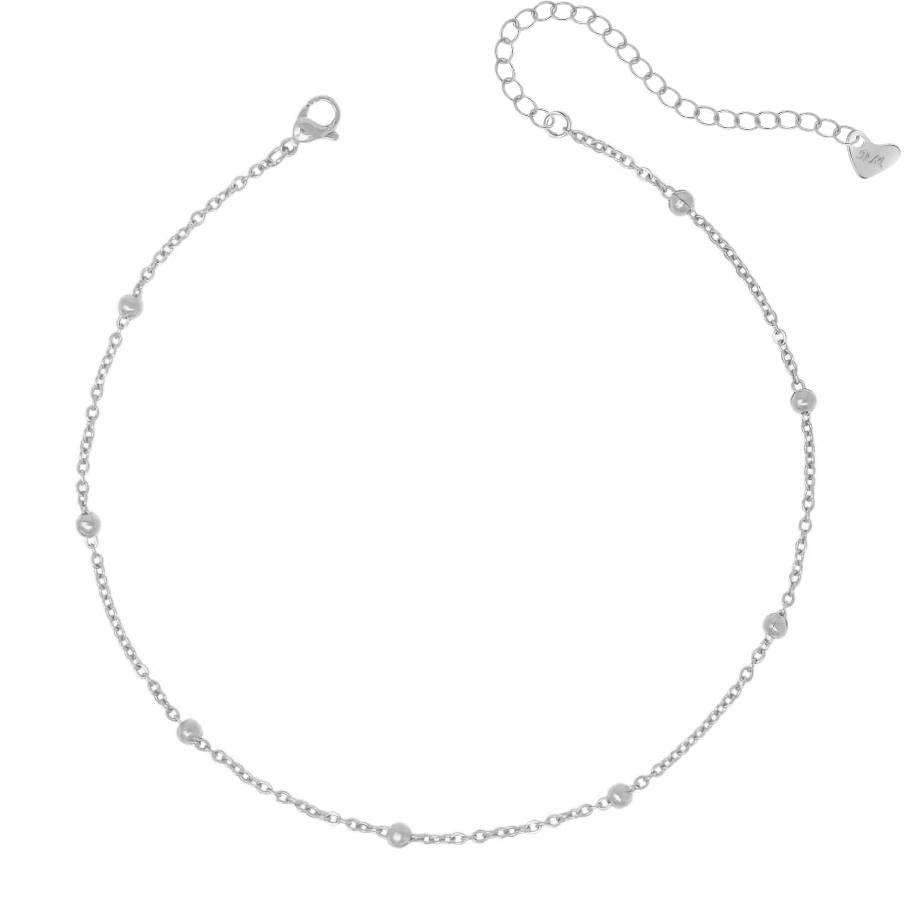 Bohomoon Stainless Steel Dainty Ball Choker / Necklace