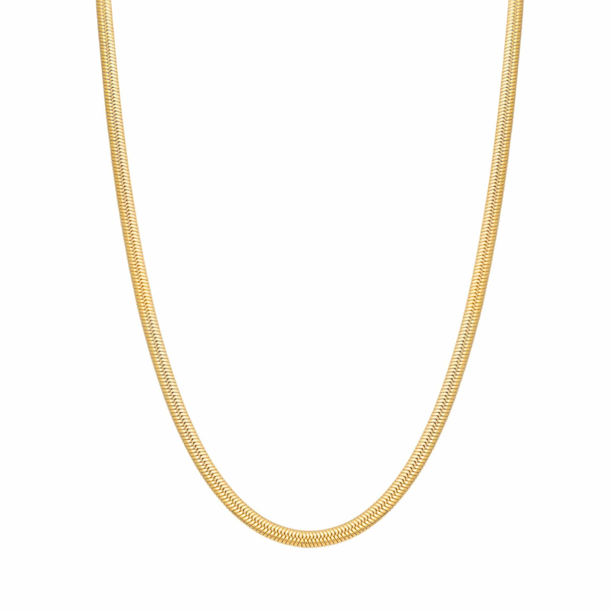 BohoMoon Stainless Steel Dainty Herringbone Choker / Necklace Gold / Necklace