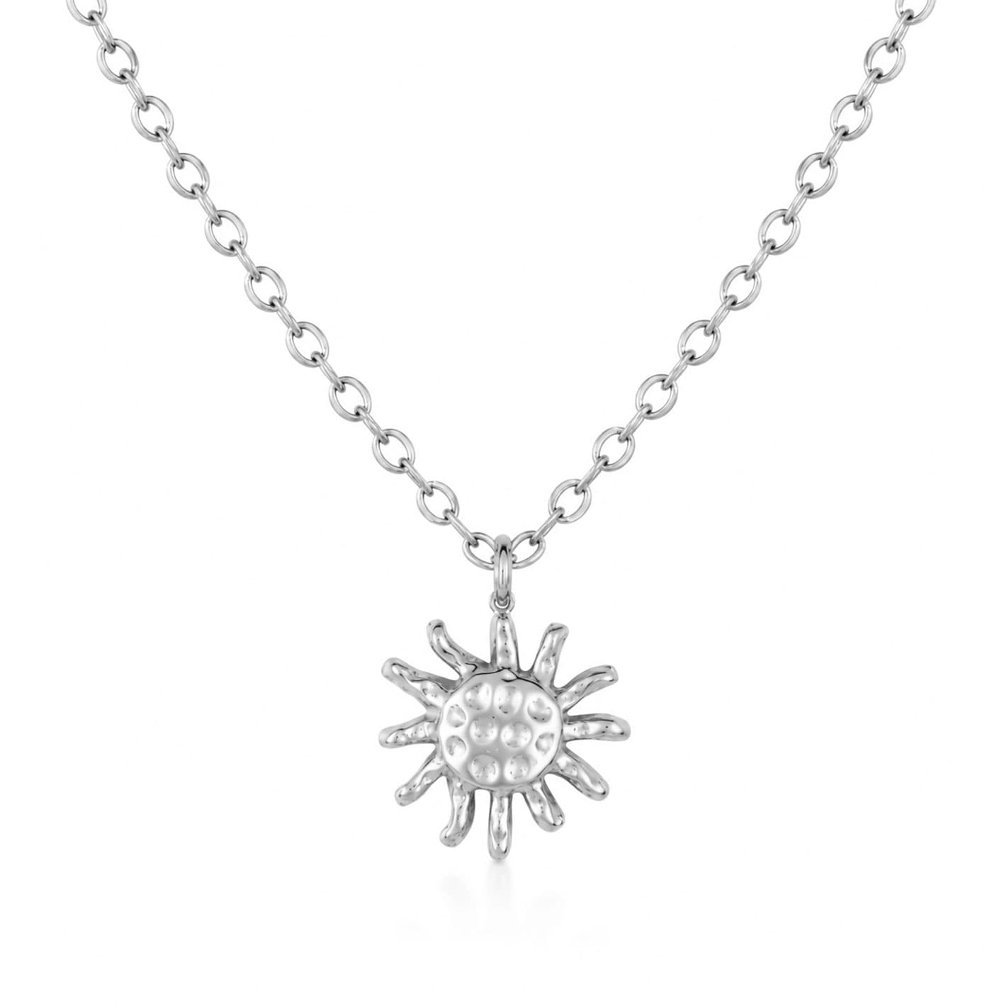 Bohomoon Stainless Steel Dainty Sun Necklace