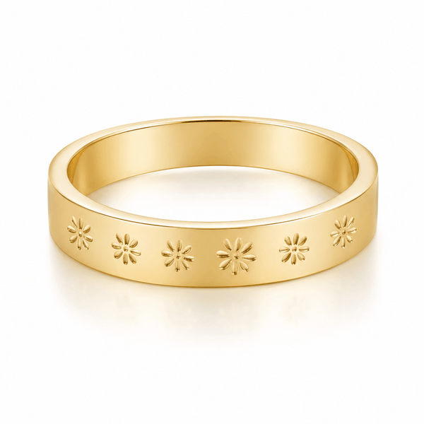 Bohomoon Stainless Steel Daisy Chain Ring