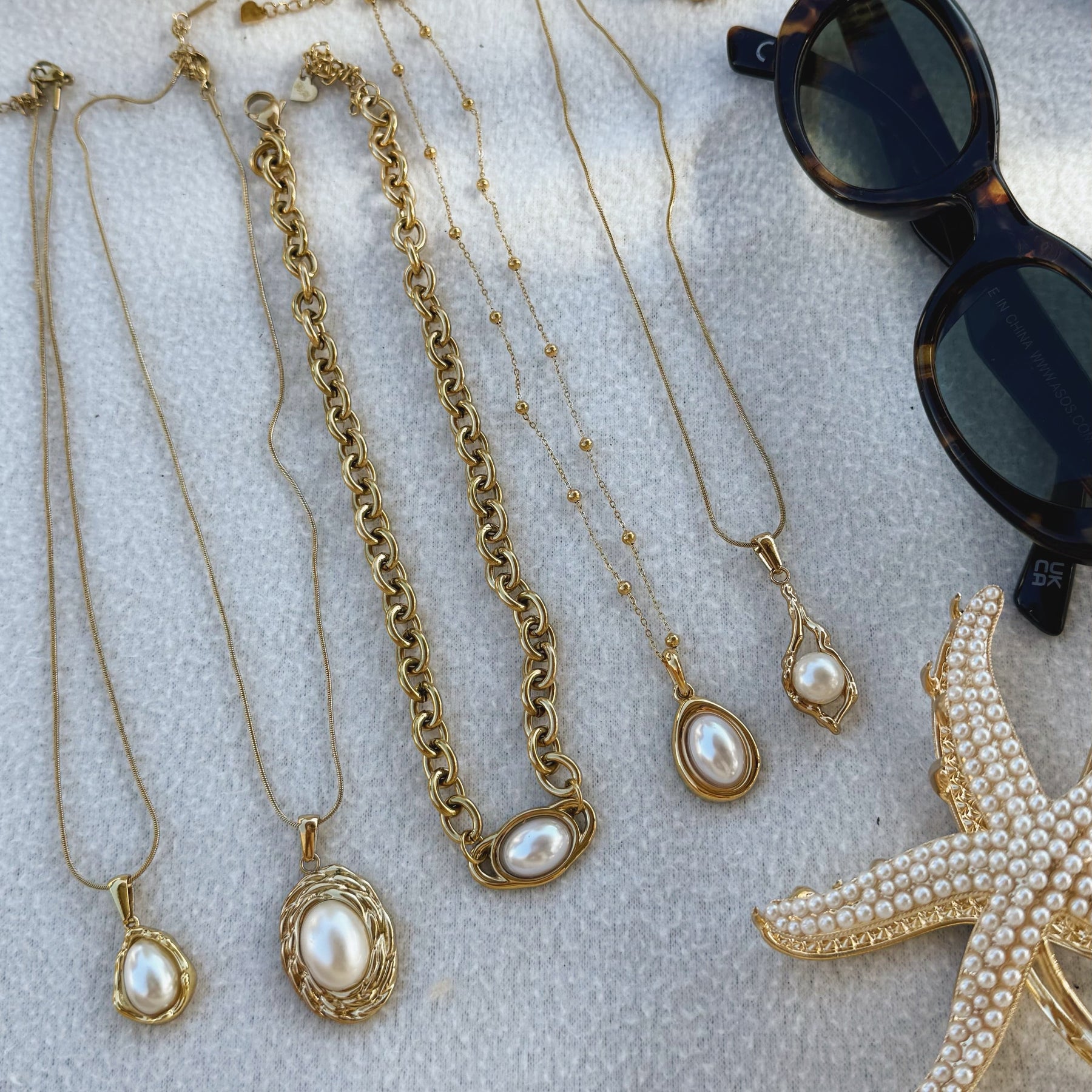 Bohomoon Stainless Steel Danica Pearl Necklace