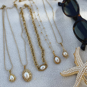 Bohomoon Stainless Steel Danica Pearl Necklace