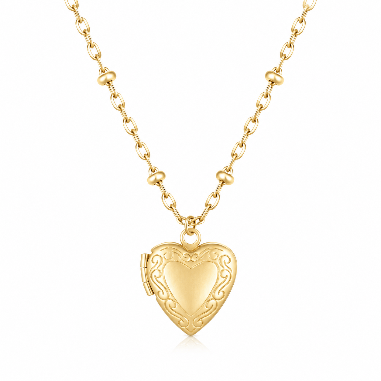 Bohomoon Stainless Steel Dannie Mini Heart Locket Necklace