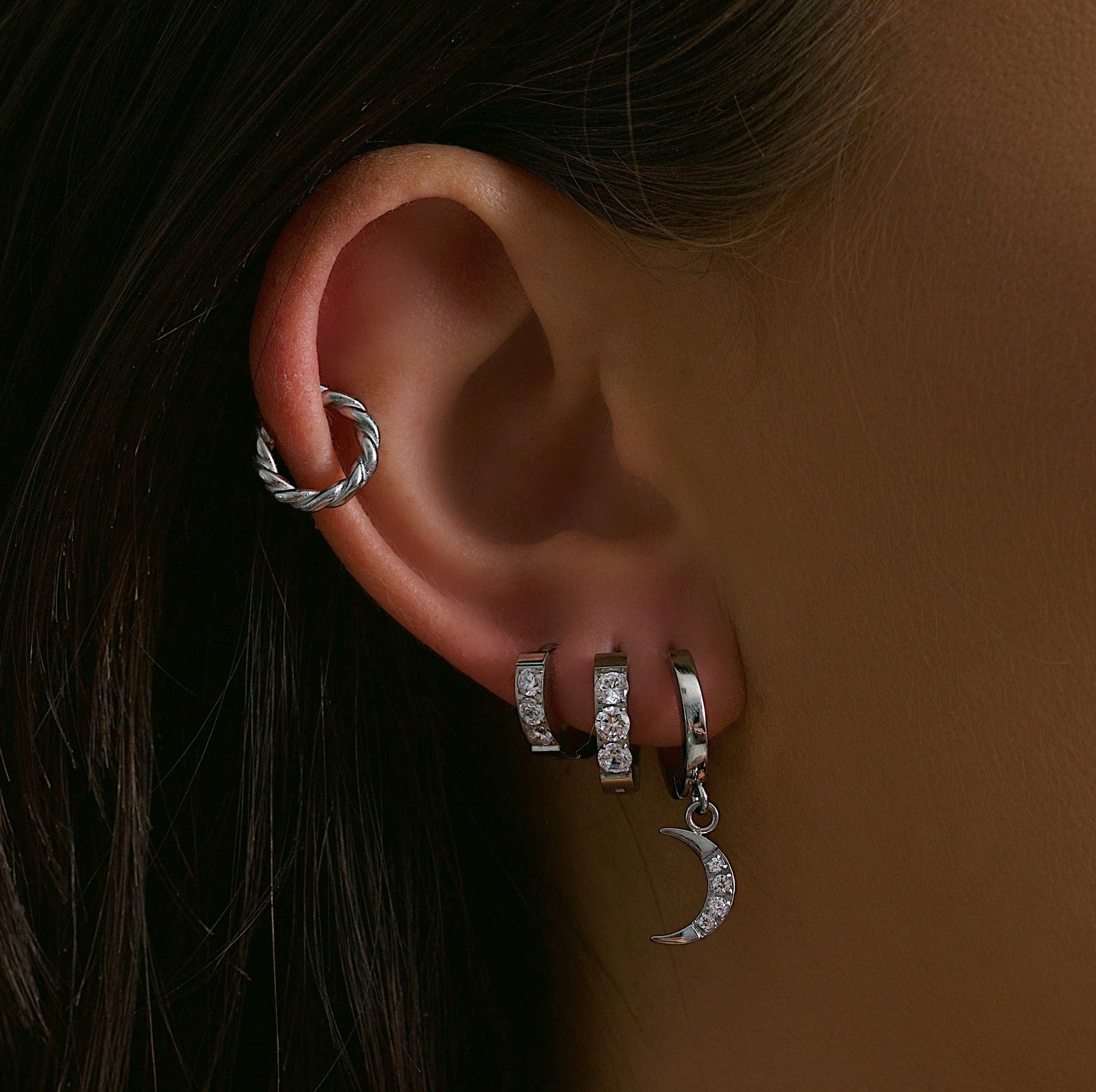 BOHOMOON Stainless Steel Enthralled Hoop Earrings