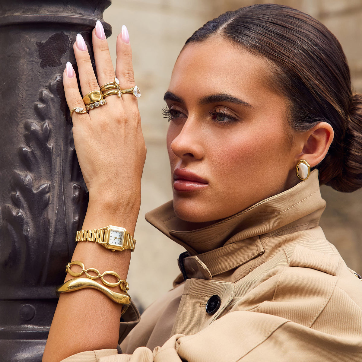 Bohomoon Stainless Steel Daphne Watch - Gold