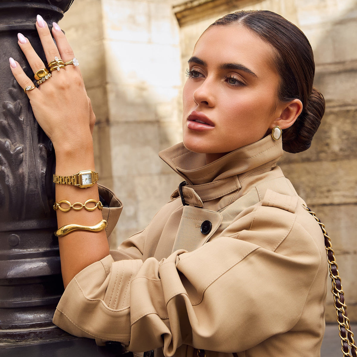 Bohomoon Stainless Steel Daphne Watch - Gold