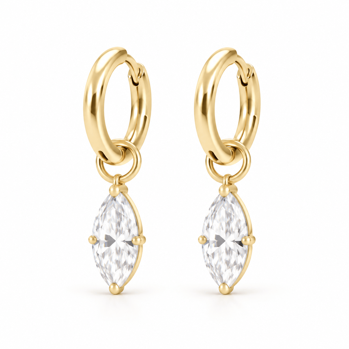 Bohomoon Stainless Steel Delicate Hoop Earrings