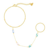 Bohomoon Stainless Steel Demi Hand Chain Bracelet