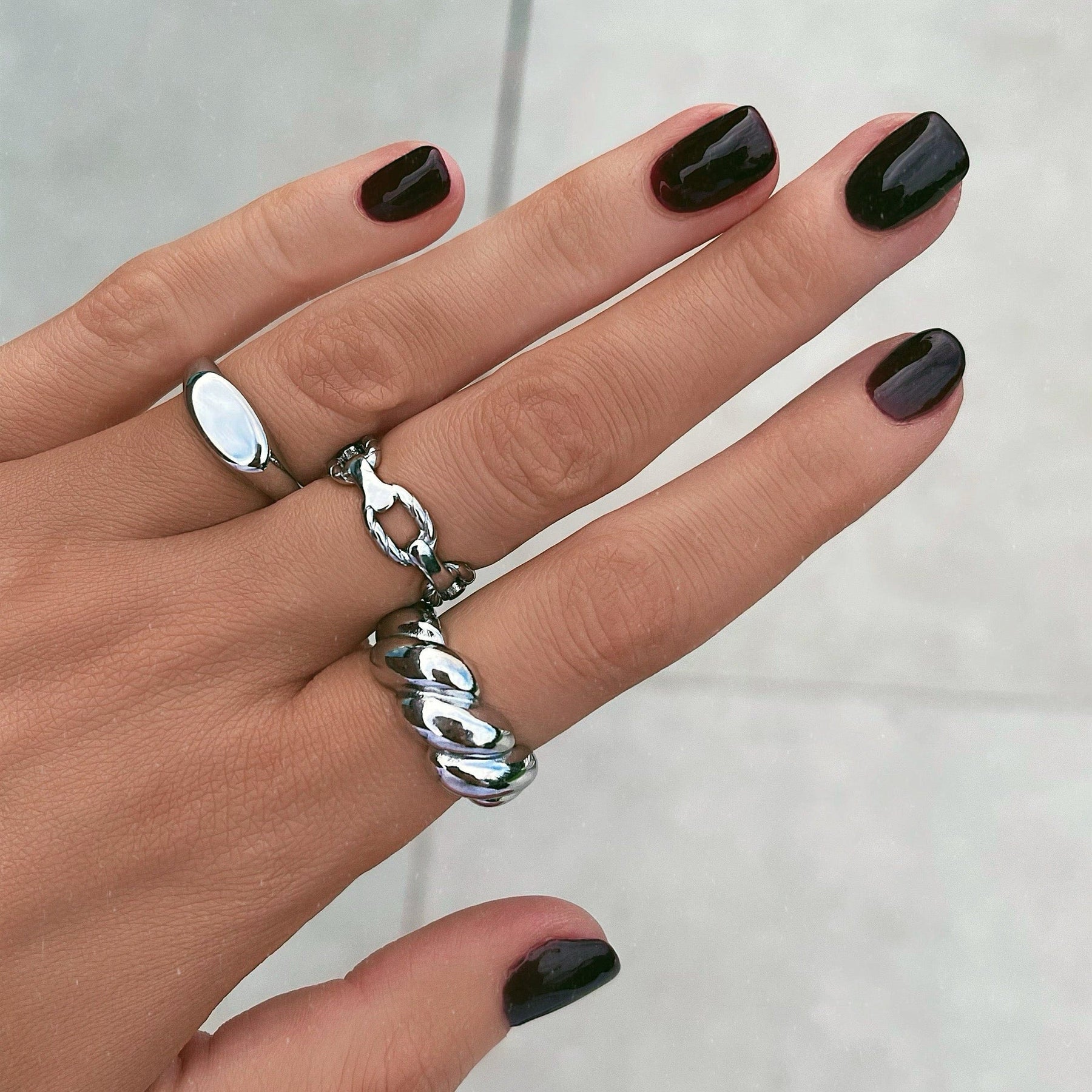 Bohomoon Stainless Steel Demi Ring