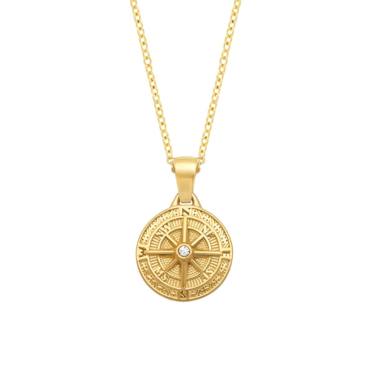 BohoMoon Stainless Steel Destination Necklace Gold