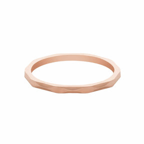 BohoMoon Stainless Steel Disco Ring Rose Gold / US 3 / UK F / EUR 44 / (midi)