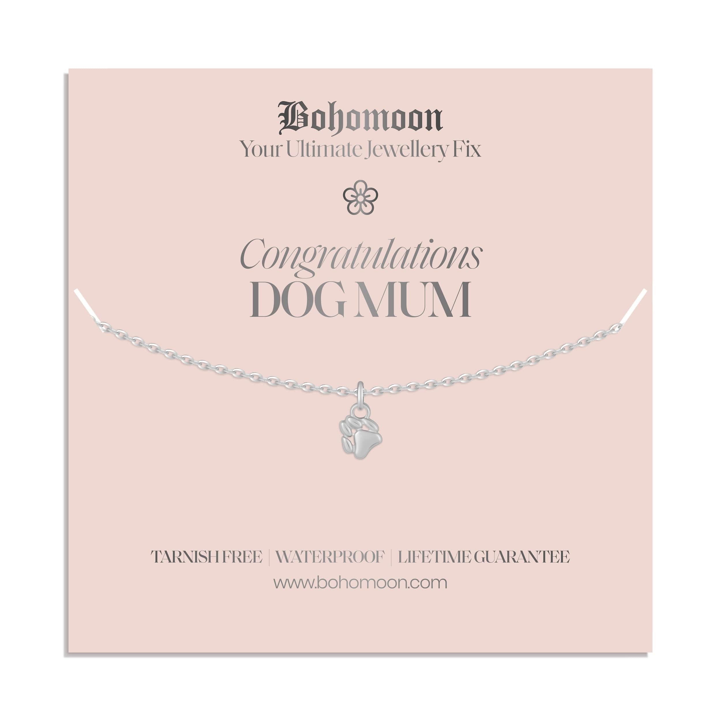 Bohomoon Stainless Steel Dog Mum Necklace