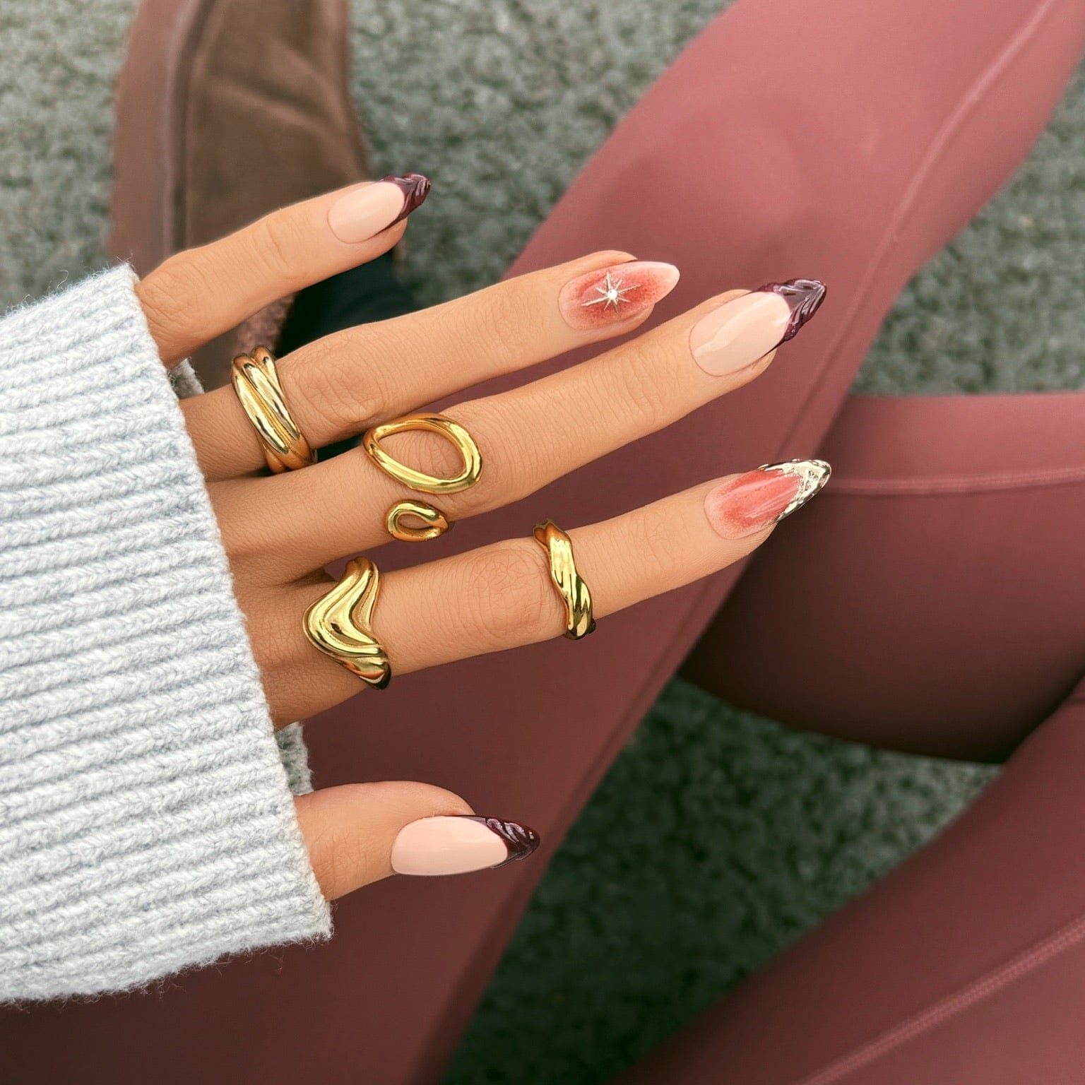 Bohomoon Stainless Steel Echo Ring