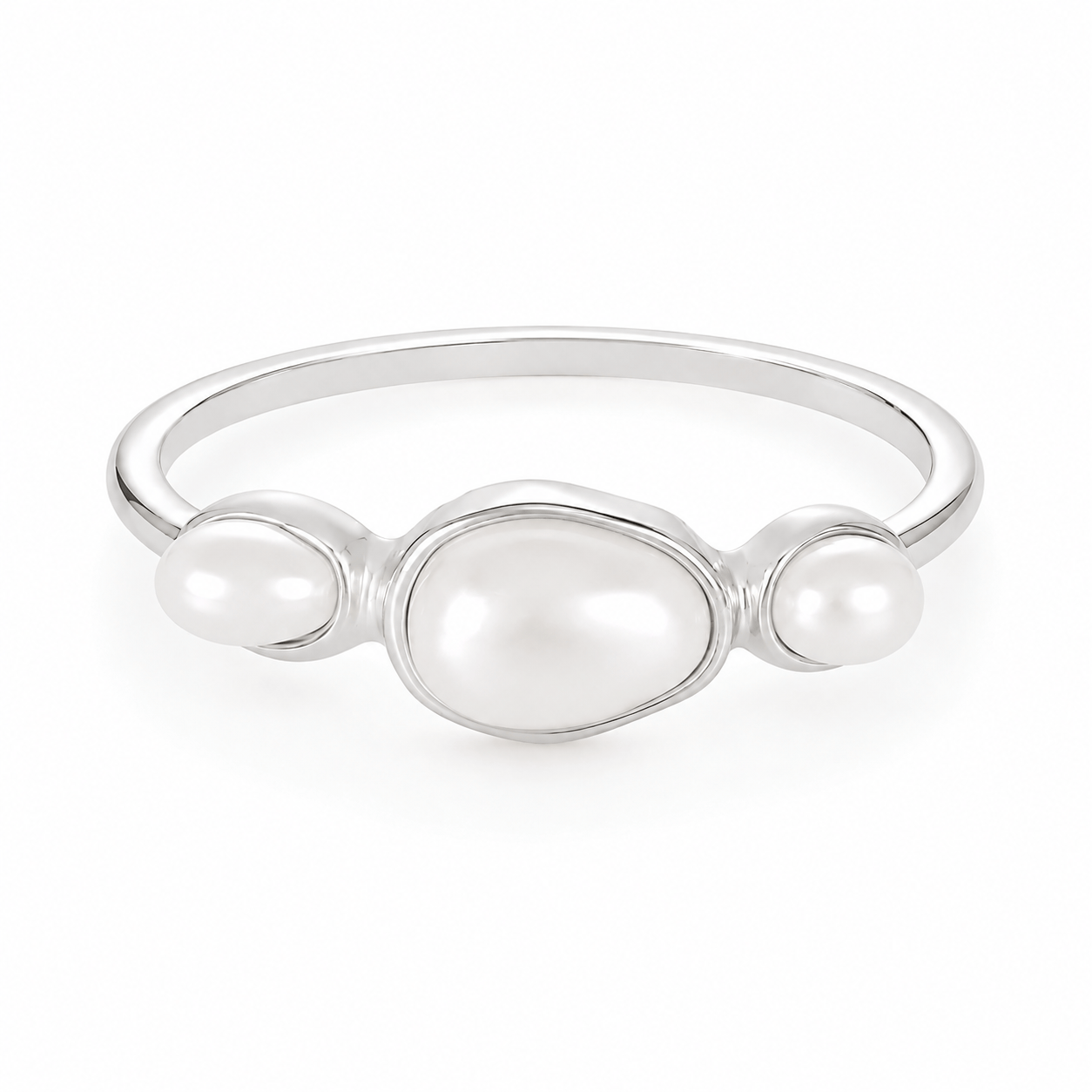 Bohomoon Stainless Steel Eden Pearl Ring
