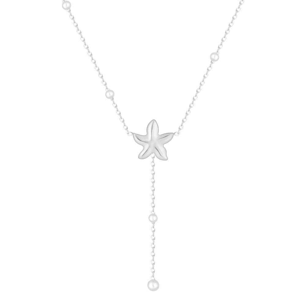 Bohomoon Stainless Steel Edith Starfish Lariat Necklace