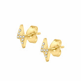 BohoMoon Stainless Steel Electric Stud Earrings Gold