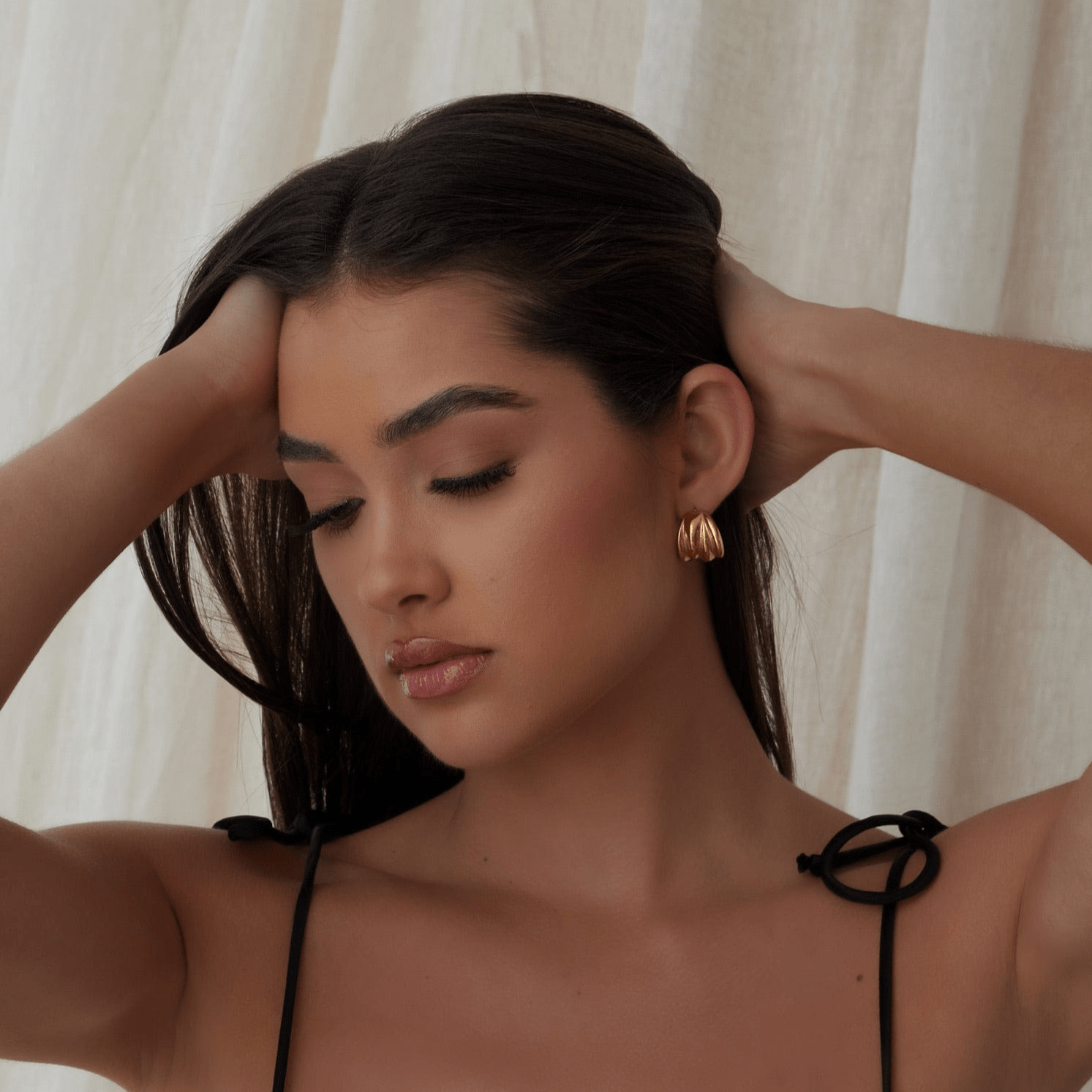 Bohomoon Stainless Steel Eliah Hoop Earrings